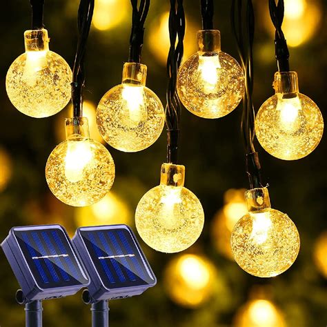 2 pack solar string lights